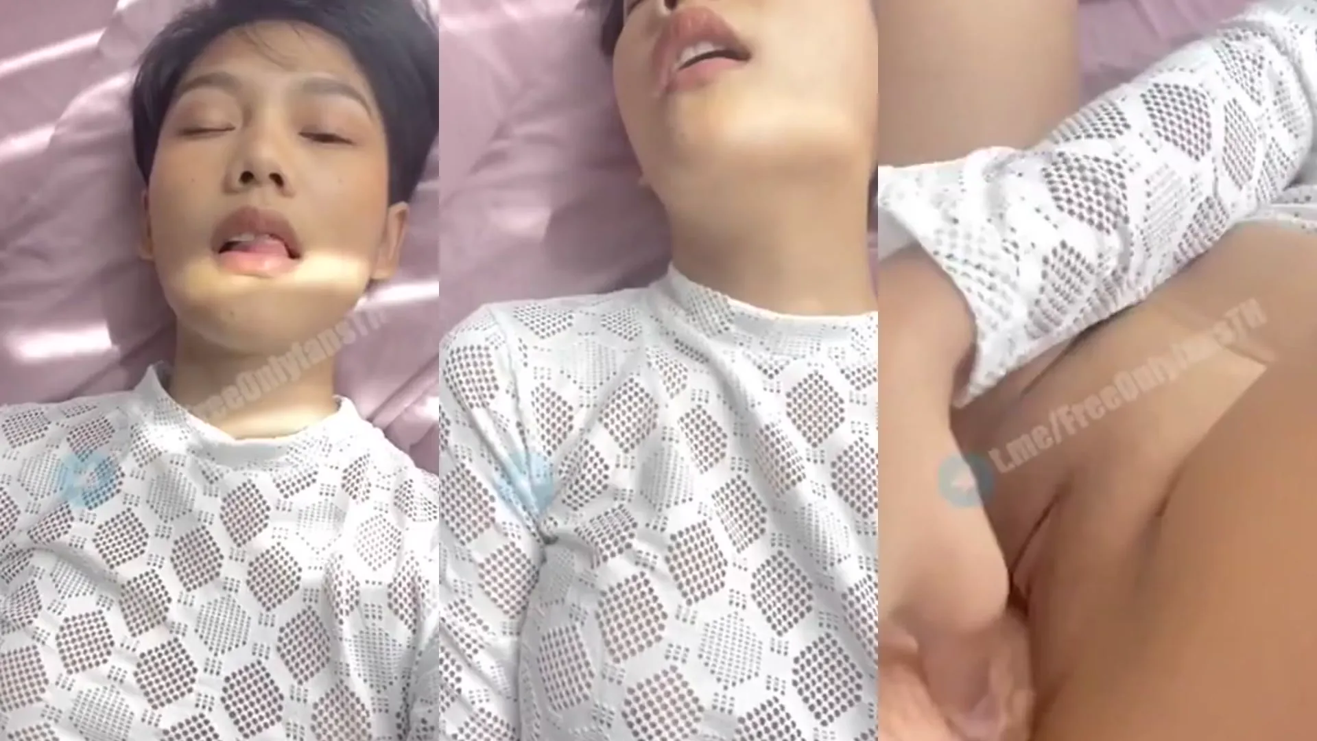 อะตอม สาวทอมผมสั้น คลิปหลุดช่วยตัวเองสุดฟิน ยัดดิวโด้รูอย่างแรง
